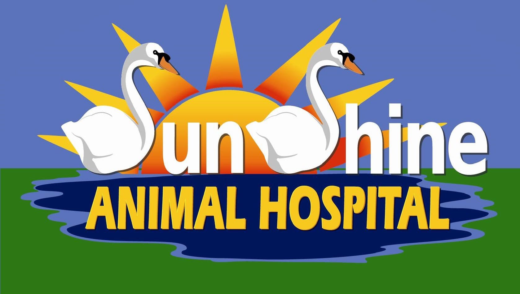 A logo for sunshine animal hospital